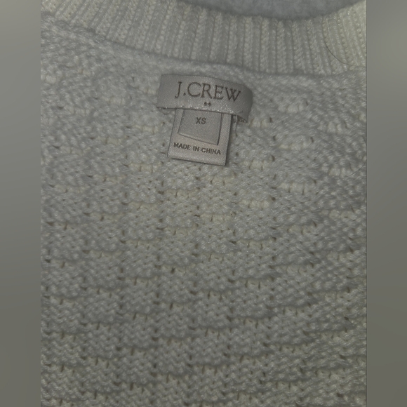 J.Crew Women's Sweater Size XS Cream Cable Knit Wool Chunky Cozy - Picture 3 of 4